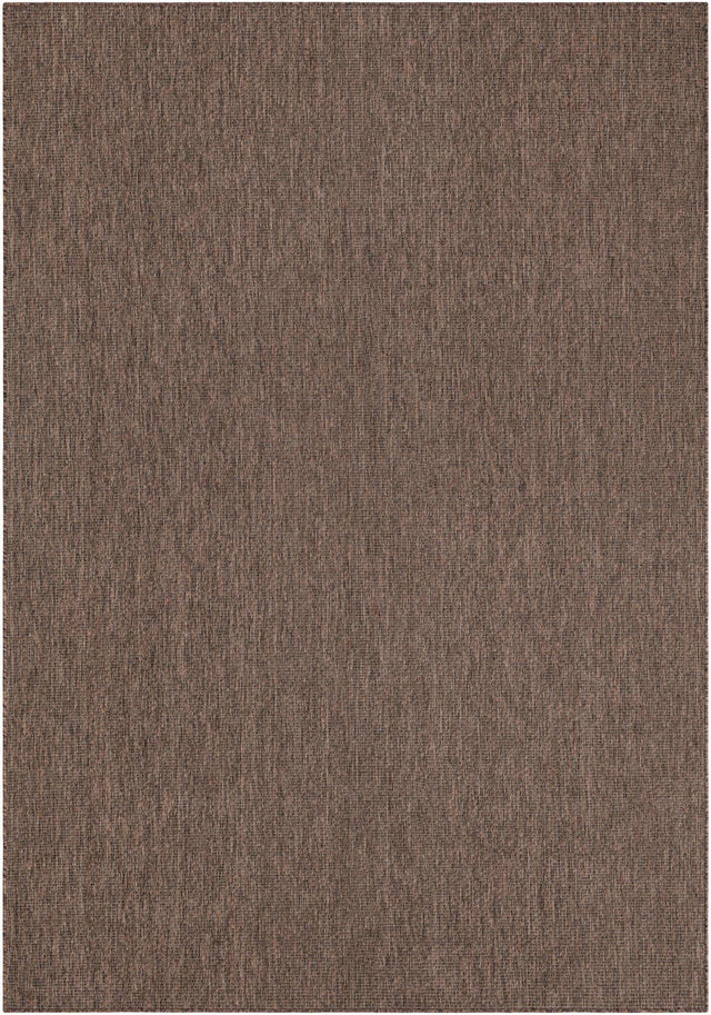 Light Brown 7' 10 x 11' Outdoor Solid Rectangle Area Rug Weather Resistant for Patio, Deck, Terrace, Balcony, Porch 100% Polypropylene Minimalist Waterproof Carpet for Sale at Rug Engine