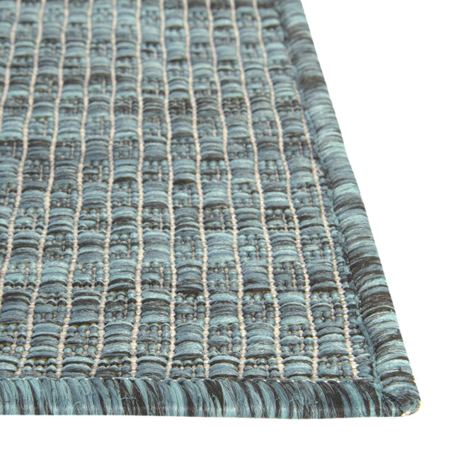 Teal 5' 3 x 8' Outdoor Solid Rectangle Area Rug Weather Resistant for Patio, Deck, Terrace, Balcony, Porch 100% Polypropylene Minimalist Waterproof Carpet for Sale at Rug Engine