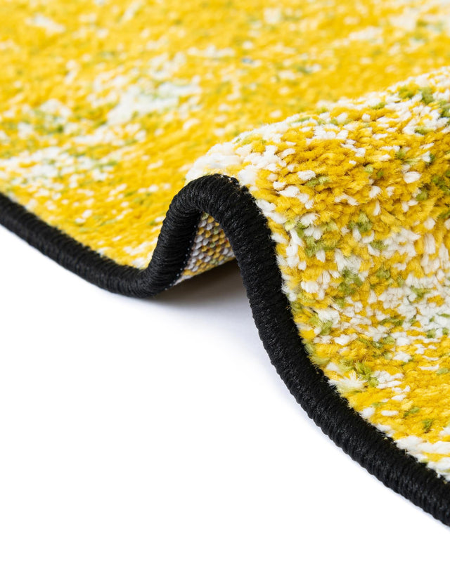 Light Green 5' 1 x 8' Lyon Rectangle Area Rug Vivid Colorful Abstract Modern 100% Polypropylene Carpet for Living Room, Dining, Office for Sale at Rug Engine