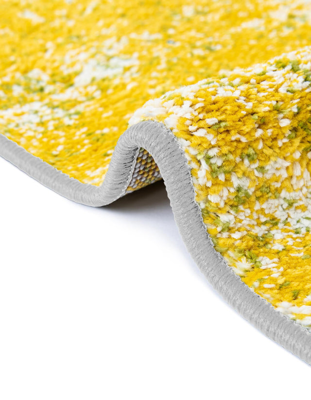 Light Green 6' 1 x 6' 1 Lyon Round Area Rug Vivid Colorful Abstract Modern 100% Polypropylene Carpet for Living Room, Dining, Office for Sale at Rug Engine