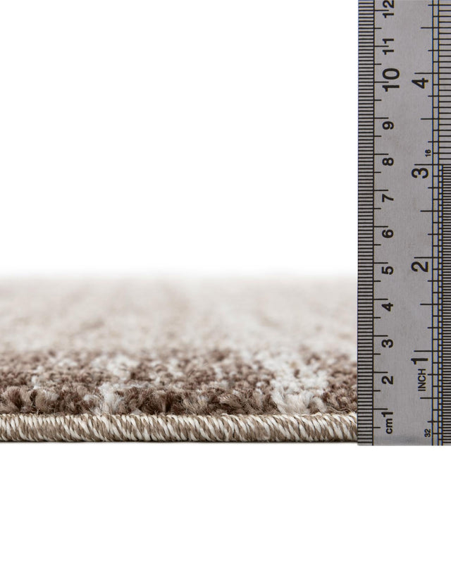 Light Brown 6' 1 x 6' 1 Del Mar Round Area Rug 100% Polypropylene Easy Clean Stain Resistant Vivid Modern Carpet Mat for Home Decor Interior Designing for Sale at Rug Engine
