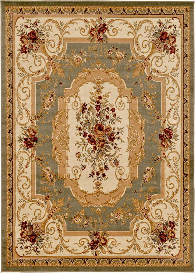 Green 7' 10 x 11' Versailles Rectangle Area Rug