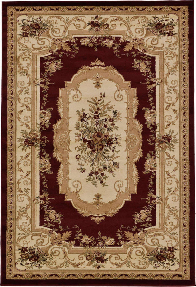 Red 6' 1 x 9' Versailles Rectangle Area Rug
