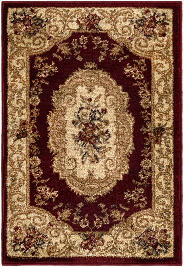 Red 2' x 3' 1 Versailles Rectangle Area Rug