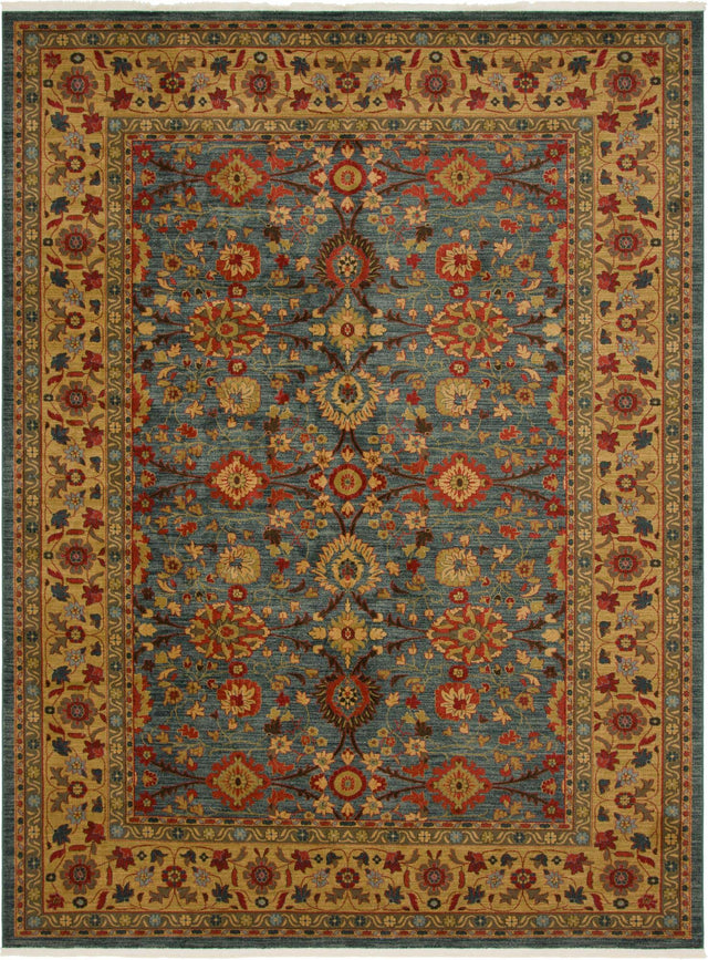 Blue 10' x 13' 1 Edinburgh Rectangle Area Rug 100% Polypropylene Easy Clean With Cotton Backing Traditional Classic Design Carpet for Living, Dining Room, Office for Sale at Rug Engine