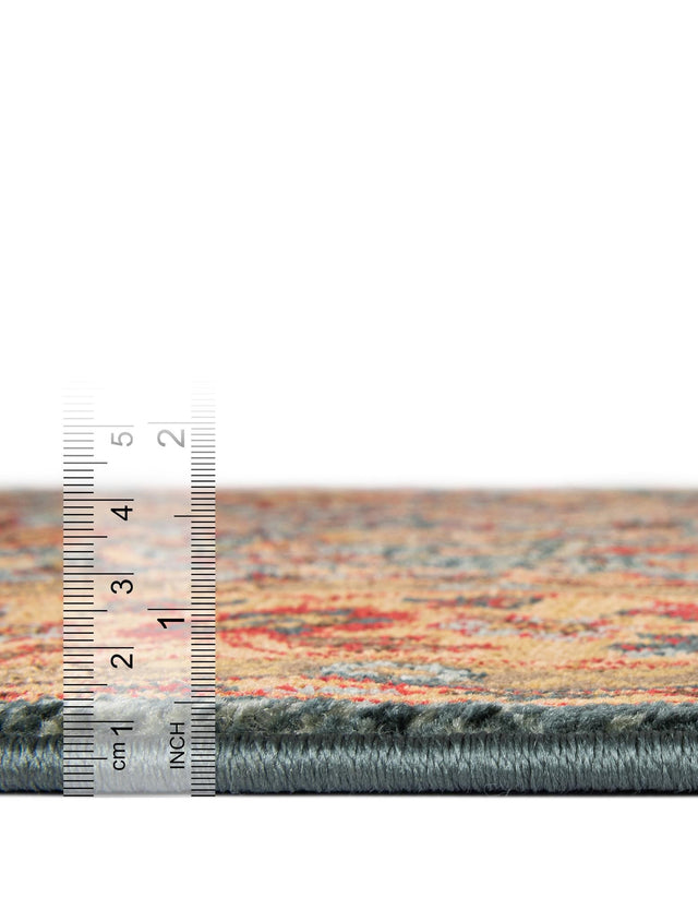 Blue 8' x 8' Edinburgh Square Area Rug 100% Polypropylene Easy Clean With Cotton Backing Traditional Classic Design Carpet for Living, Dining Room, Office for Sale at Rug Engine