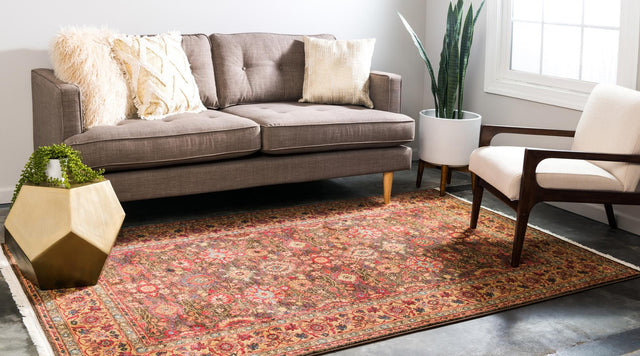 Light Brown 6' 1 x 9' Edinburgh Rectangle Area Rug 100% Polypropylene Easy Clean With Cotton Backing Traditional Classic Design Carpet for Living, Dining Room, Office for Sale at Rug Engine