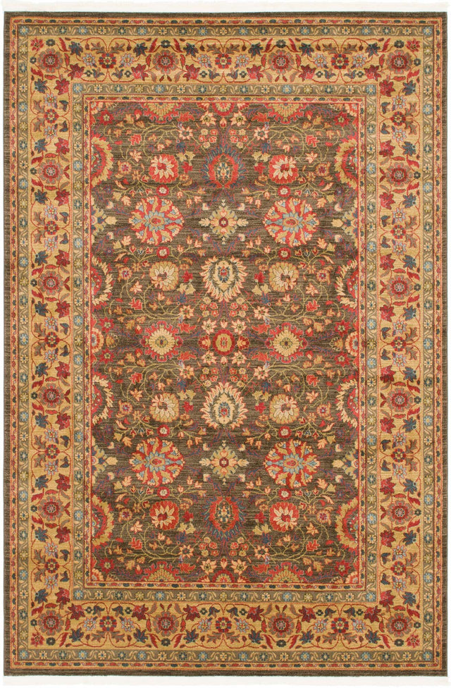 Light Brown 7' 1 x 10' Edinburgh Rectangle Area Rug 100% Polypropylene Easy Clean With Cotton Backing Traditional Classic Design Carpet for Living, Dining Room, Office for Sale at Rug Engine