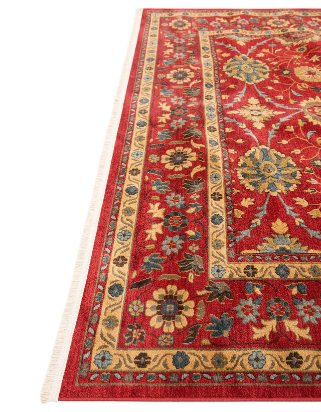 Red 9' x 12' Edinburgh Rectangle Area Rug 100% Polypropylene Easy Clean With Cotton Backing Traditional Classic Design Carpet for Living, Dining Room, Office for Sale at Rug Engine