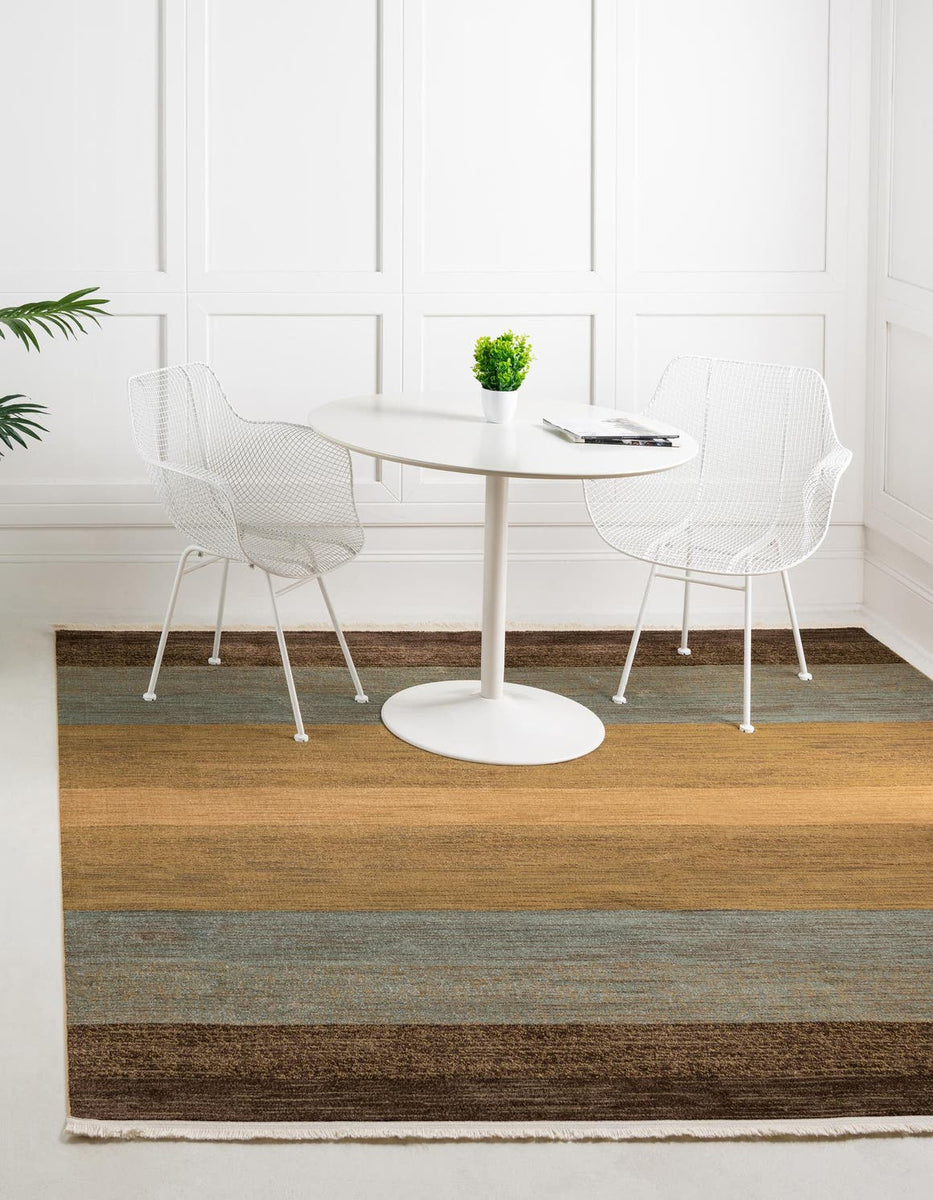 Multicolor 8' x 8' Fars Square Area Rug 100% Polypropylene Unique Trad ...