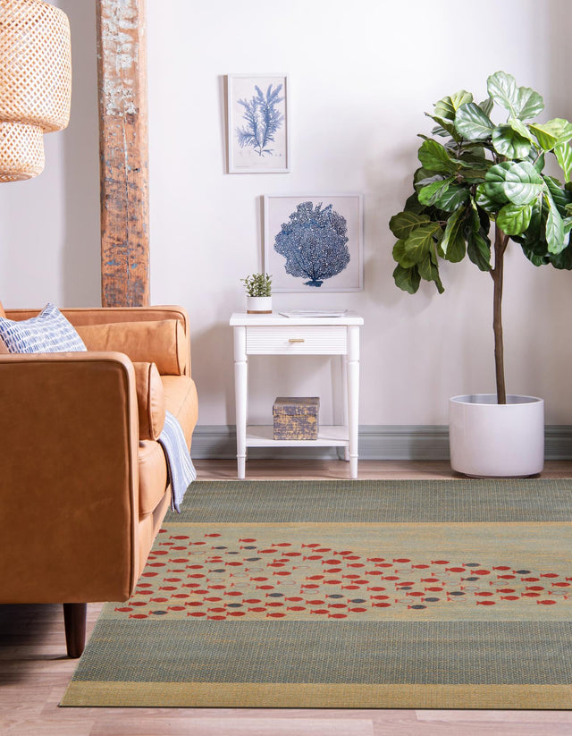 Blue 6' 1 x 6' 1 Fars Square Area Rug 100% Polypropylene Unique Traditional Carpet for Classical Living, Dining Room & Office Spaces for Sale at Rug Engine