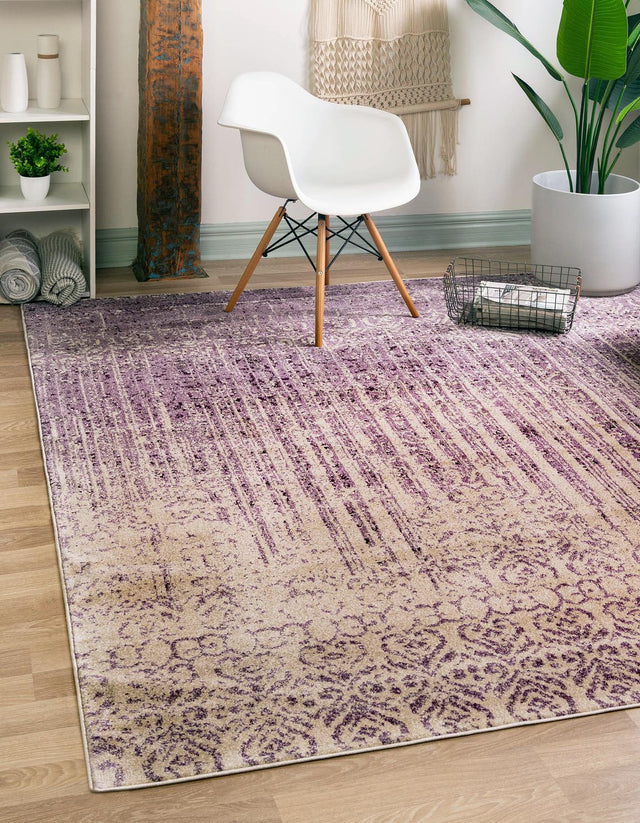 Purple 7' 10 x 7' 10 Del Mar Square Area Rug 100% Polypropylene Easy Clean Stain Resistant Vivid Modern Carpet Mat for Home Decor Interior Designing for Sale at Rug Engine