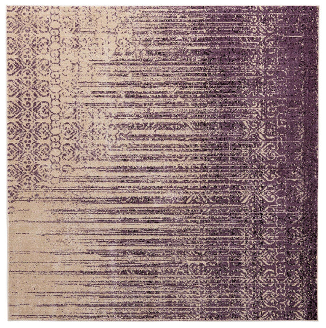Purple 7' 10 x 7' 10 Del Mar Square Area Rug 100% Polypropylene Easy Clean Stain Resistant Vivid Modern Carpet Mat for Home Decor Interior Designing for Sale at Rug Engine