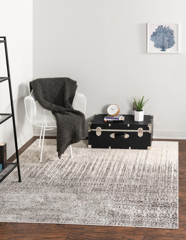 Gray 7' 10 x 7' 10 Del Mar Square Area Rug 100% Polypropylene Easy Clean Stain Resistant Vivid Modern Carpet Mat for Home Decor Interior Designing for Sale at Rug Engine