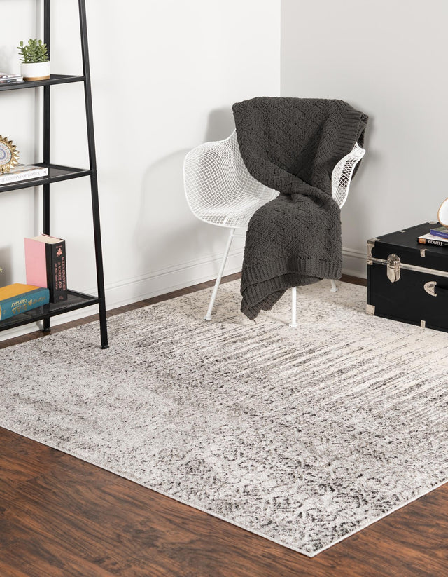 Gray 7' 10 x 7' 10 Del Mar Square Area Rug 100% Polypropylene Easy Clean Stain Resistant Vivid Modern Carpet Mat for Home Decor Interior Designing for Sale at Rug Engine
