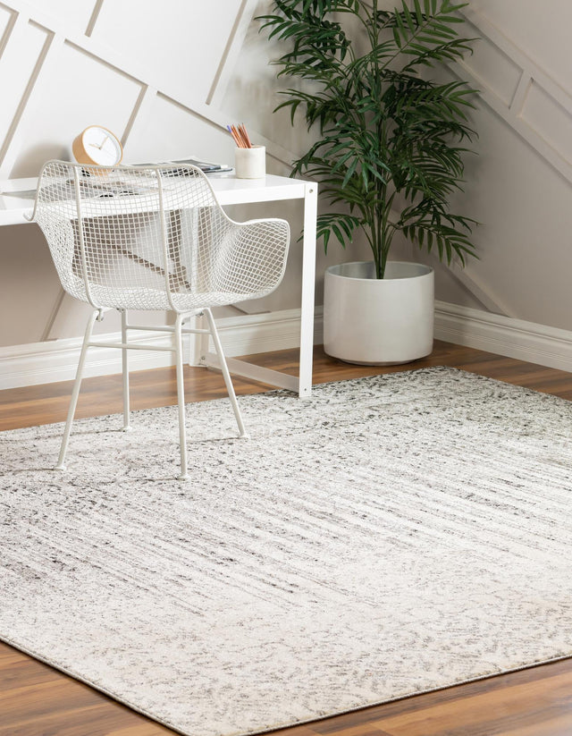 Gray 7' 10 x 7' 10 Del Mar Square Area Rug 100% Polypropylene Easy Clean Stain Resistant Vivid Modern Carpet Mat for Home Decor Interior Designing for Sale at Rug Engine