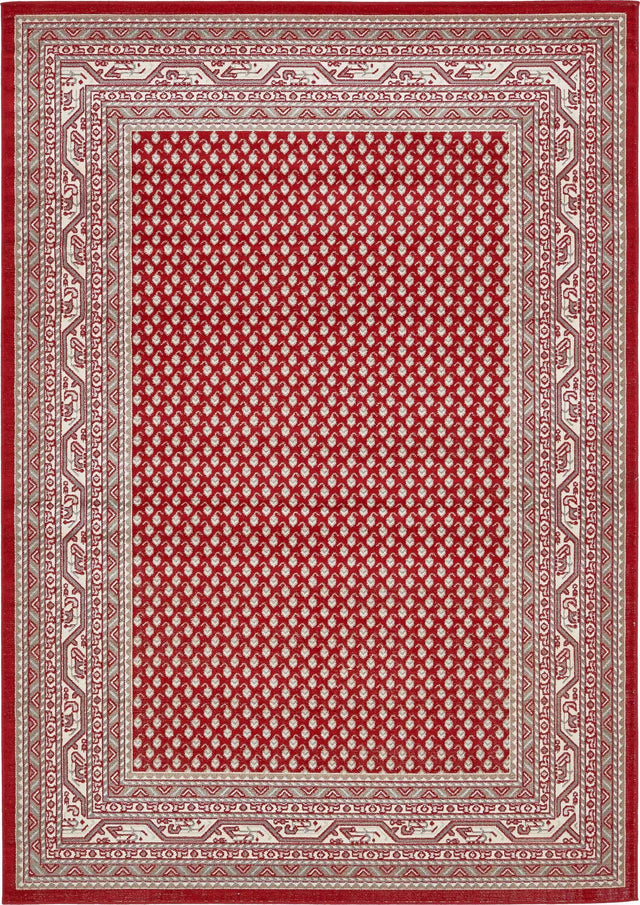 Red 7' 1 x 10' Williamsburg Rectangle Area Rug 100% Polypropylene With Cotton Backing Durable Easy Clean Stain Resistant Carpet for Sale at Rug Engine