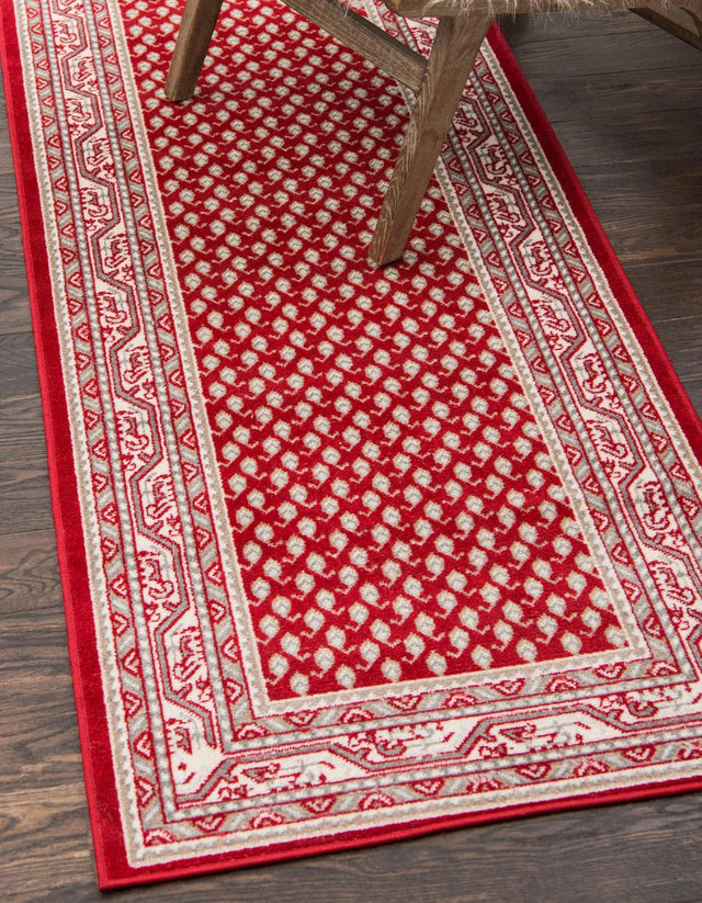 Red 2' 9 x 9' 10 Williamsburg Runner Area Rug 100% Polypropylene With Cotton Backing Durable Easy Clean Stain Resistant Carpet for Sale at Rug Engine