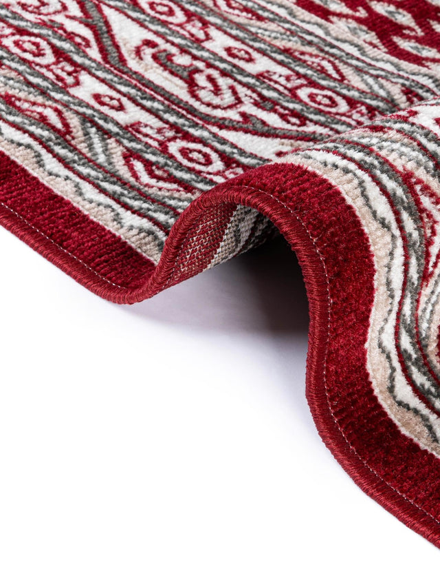 Red 3' 7 x 3' 7 Williamsburg Round Area Rug 100% Polypropylene With Cotton Backing Durable Easy Clean Stain Resistant Carpet for Sale at Rug Engine