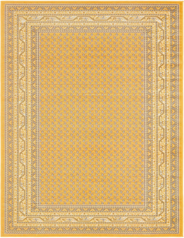 Yellow 10' x 13' 1 Williamsburg Rectangle Area Rug 100% Polypropylene With Cotton Backing Durable Easy Clean Stain Resistant Carpet for Sale at Rug Engine