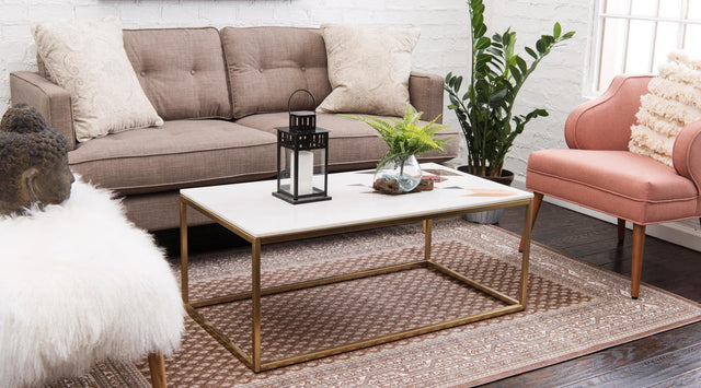 Brown 9' x 12' 2 Williamsburg Rectangle Area Rug 100% Polypropylene With Cotton Backing Durable Easy Clean Stain Resistant Carpet for Sale at Rug Engine
