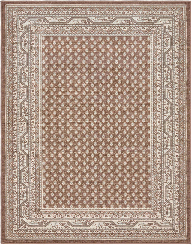 Brown 10' x 13' 1 Williamsburg Rectangle Area Rug 100% Polypropylene With Cotton Backing Durable Easy Clean Stain Resistant Carpet for Sale at Rug Engine
