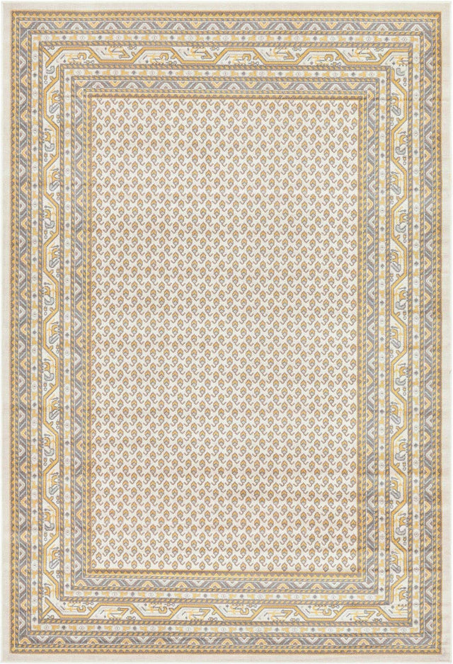 Beige 6' 1 x 9' Williamsburg Rectangle Area Rug