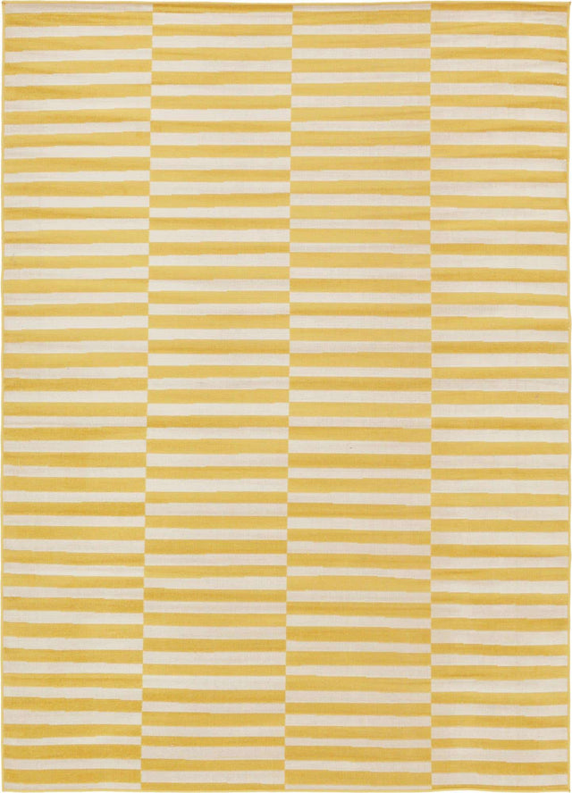 Yellow 7' x 10' Williamsburg Rectangle Area Rug 100% Polypropylene With Cotton Backing Durable Easy Clean Stain Resistant Carpet for Sale at Rug Engine