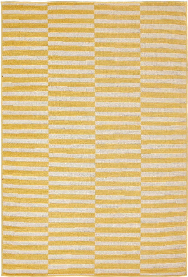 Yellow 4' 1 x 6' 1 Williamsburg Rectangle Area Rug 100% Polypropylene With Cotton Backing Durable Easy Clean Stain Resistant Carpet for Sale at Rug Engine