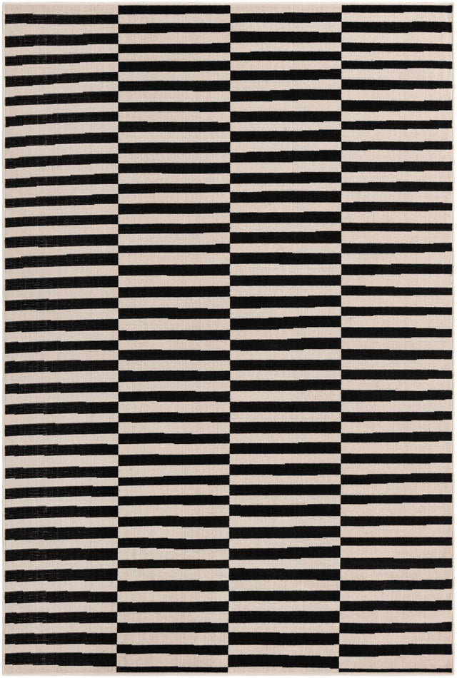 Black 6' x 9' Williamsburg Rectangle Area Rug 100% Polypropylene With Cotton Backing Durable Easy Clean Stain Resistant Carpet for Sale at Rug Engine