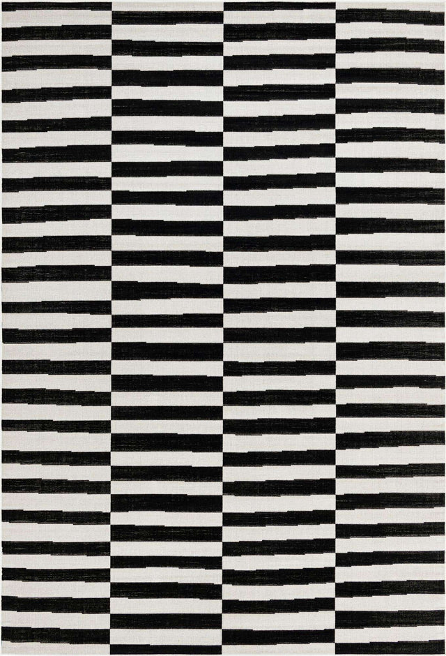 Black 4' x 6' Williamsburg Rectangle Area Rug