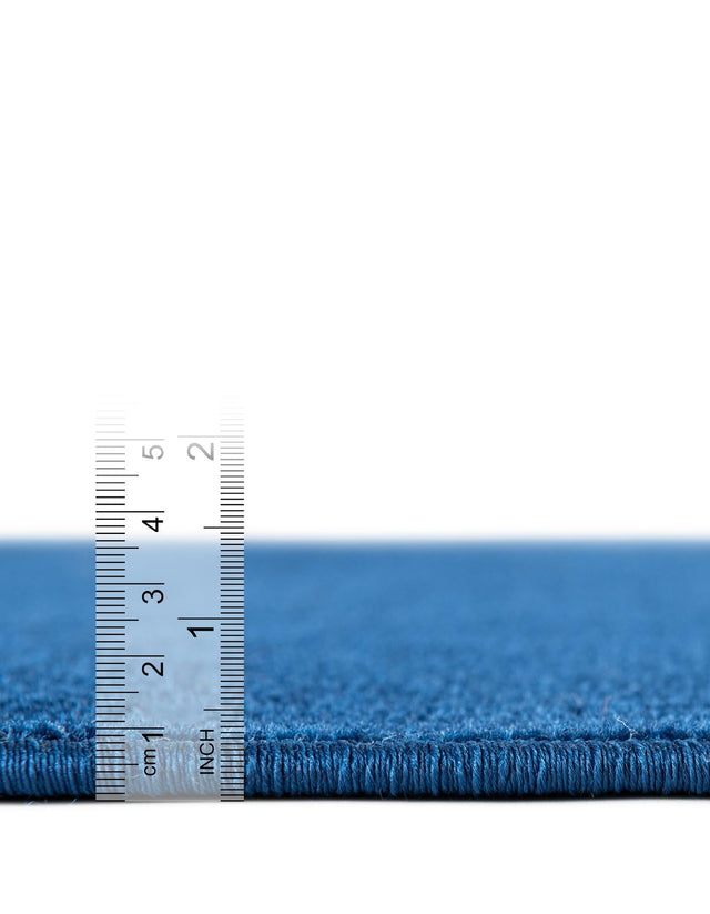 Navy Blue 8' x 8' Williamsburg Round Area Rug