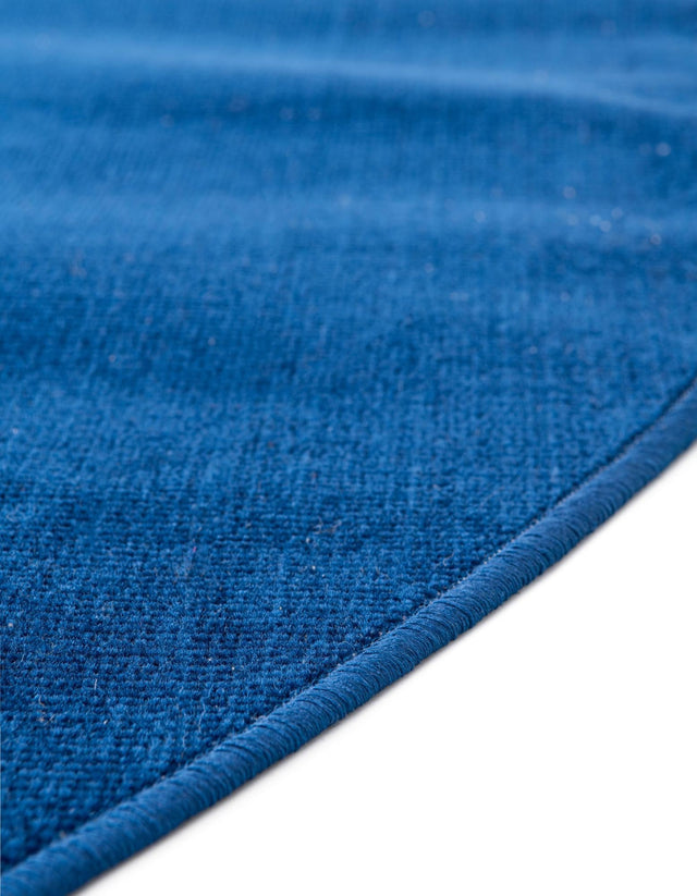 Navy Blue 8' x 8' Williamsburg Round Area Rug