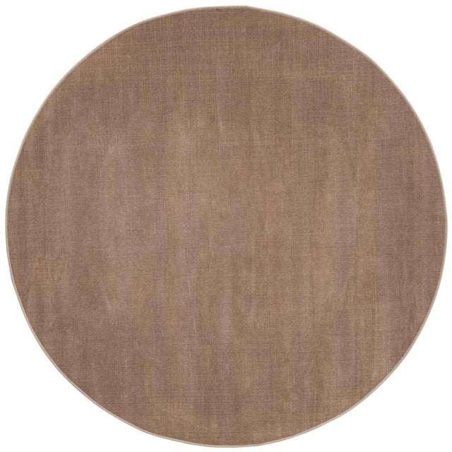 Light Brown 5' 1 x 5' 1 Williamsburg Round Area Rug 100% Polypropylene With Cotton Backing Durable Easy Clean Stain Resistant Carpet for Sale at Rug Engine