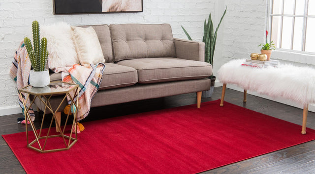 Burgundy 6' 1 x 9' Williamsburg Rectangle Area Rug 100% Polypropylene With Cotton Backing Durable Easy Clean Stain Resistant Carpet for Sale at Rug Engine