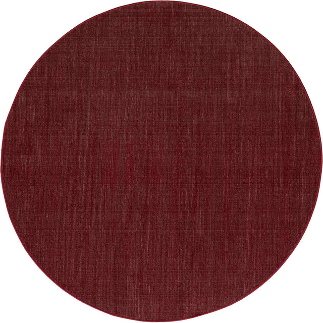 Burgundy 5' 1 x 5' 1 Williamsburg Round Area Rug 100% Polypropylene With Cotton Backing Durable Easy Clean Stain Resistant Carpet for Sale at Rug Engine