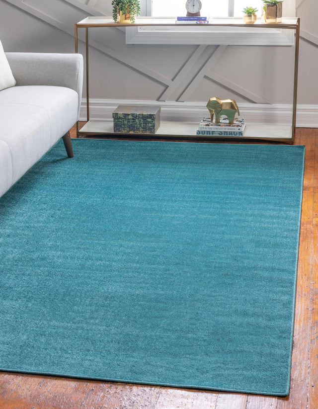 Turquoise 7' 1 x 10' Williamsburg Rectangle Area Rug 100% Polypropylene With Cotton Backing Durable Easy Clean Stain Resistant Carpet for Sale at Rug Engine
