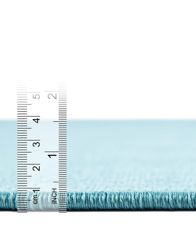 Turquoise 7' 1 x 10' Williamsburg Rectangle Area Rug 100% Polypropylene With Cotton Backing Durable Easy Clean Stain Resistant Carpet for Sale at Rug Engine