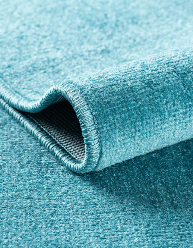 Turquoise 7' 1 x 10' Williamsburg Rectangle Area Rug 100% Polypropylene With Cotton Backing Durable Easy Clean Stain Resistant Carpet for Sale at Rug Engine