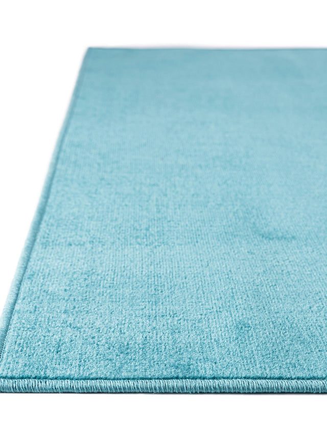 Turquoise 7' 1 x 10' Williamsburg Rectangle Area Rug 100% Polypropylene With Cotton Backing Durable Easy Clean Stain Resistant Carpet for Sale at Rug Engine