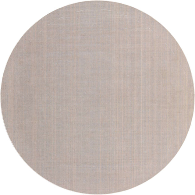 Beige 8' x 8' Williamsburg Round Area Rug
