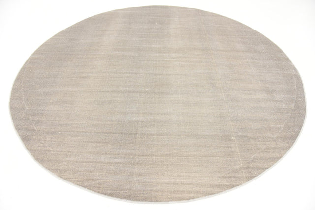 Gray 8' x 8' Williamsburg Round Area Rug 100% Polypropylene With Cotton Backing Durable Easy Clean Stain Resistant Carpet for Sale at Rug Engine