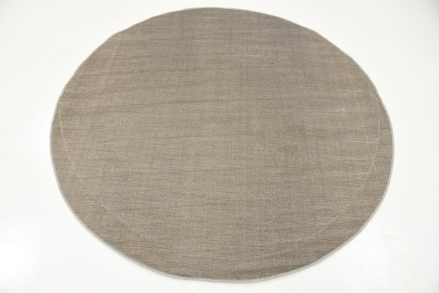 Gray 5' 3 x 5' 3 Williamsburg Round Area Rug 100% Polypropylene With Cotton Backing Durable Easy Clean Stain Resistant Carpet for Sale at Rug Engine