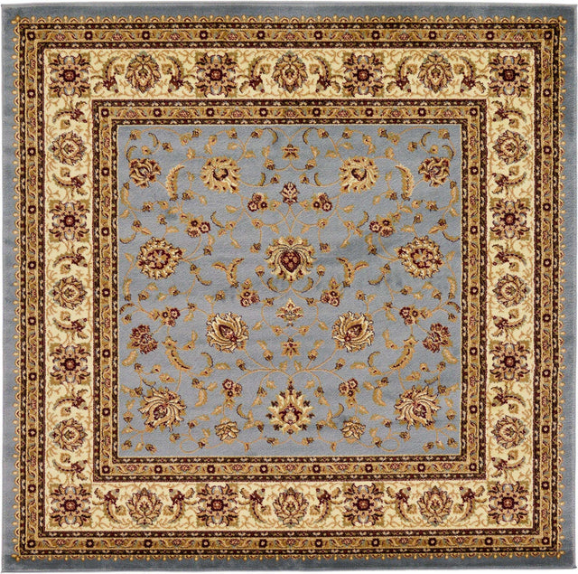 Light Blue 7' 10 x 7' 10 Voyage Square Area Rug