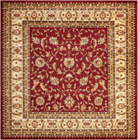 Red 7' 10 x 7' 10 Voyage Square Area Rug