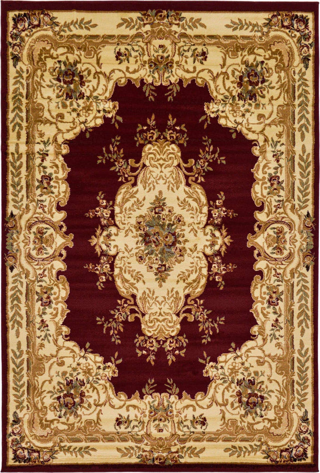 Red 6' 1 x 9' Versailles Rectangle Area Rug