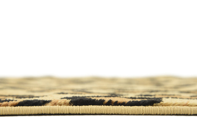 Light Brown 3' 1 x 5' 3 Wildlife Rectangle Area Rug Animal Print Safari Jungle Inspired Carpet for Unique Modern Interior Design for Sale at Rug Engine