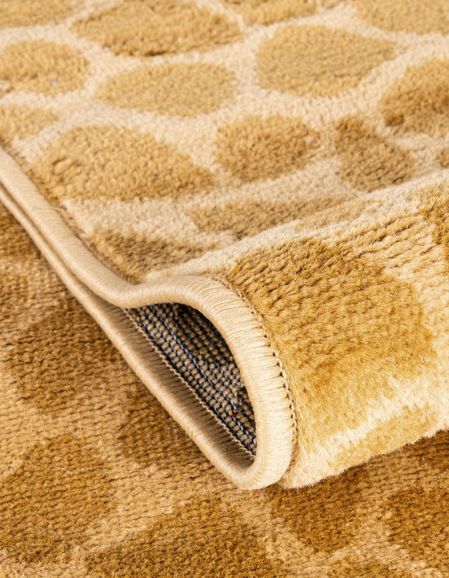 Yellow 3' 3 x 5' 3 Wildlife Rectangle Area Rug Animal Print Safari Jungle Inspired Carpet for Unique Modern Interior Design for Sale at Rug Engine