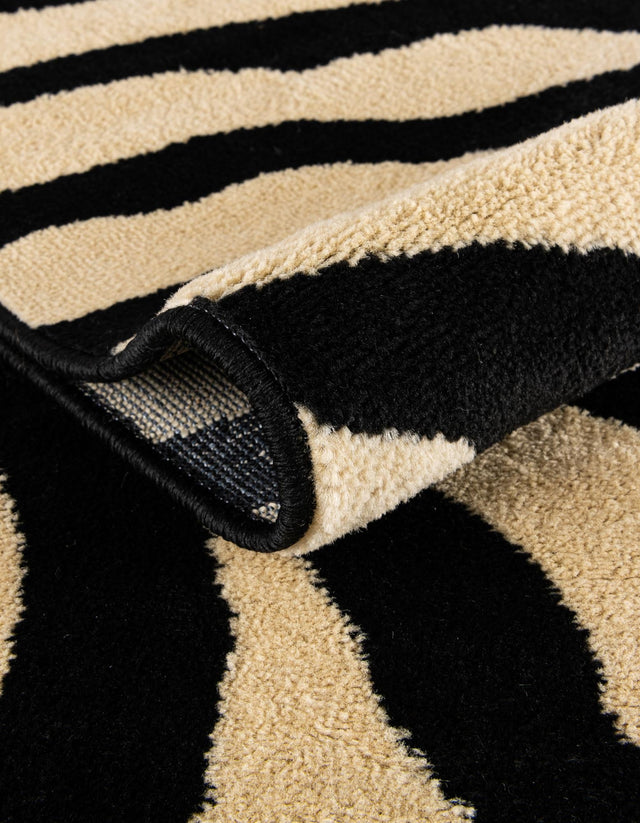 Cream 5' 3 x 8' Wildlife Rectangle Area Rug Animal Print Safari Jungle Inspired Carpet for Unique Modern Interior Design for Sale at Rug Engine