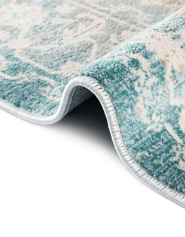 Light Blue 3' 3 x 5' 3 New Classical Rectangle Area Rug 70% Polypropylene & 30% Polyester Traditional Vintage Distressed Carpet for Interior Design Home Decor for Sale at Rug Engine